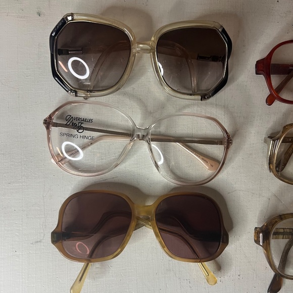 Vintage 1970s Eyeglasses Glasses Frames Lot of 6 70s Accessories Costume Cosplay - Picture 2 of 3